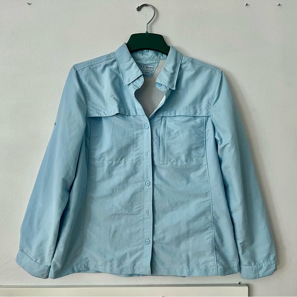 LL Bean Tropicwear Shirt, Long-Sleeve hiking - Picture 2 of 8